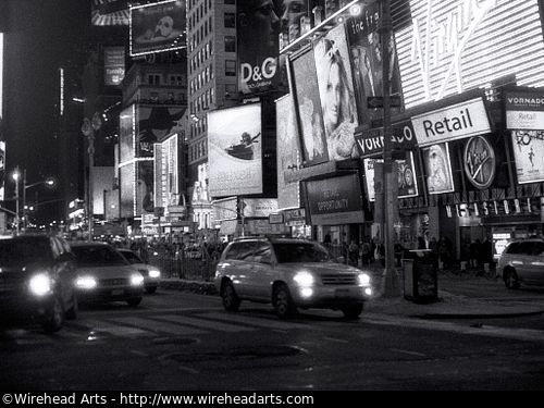 new york city times square black and white. new york city times square